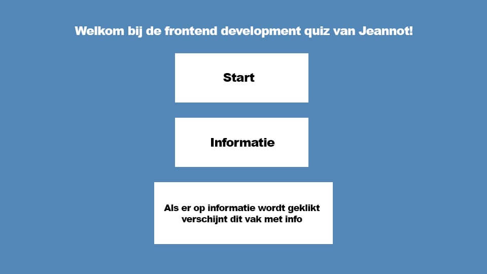 Start mobiel wireframe